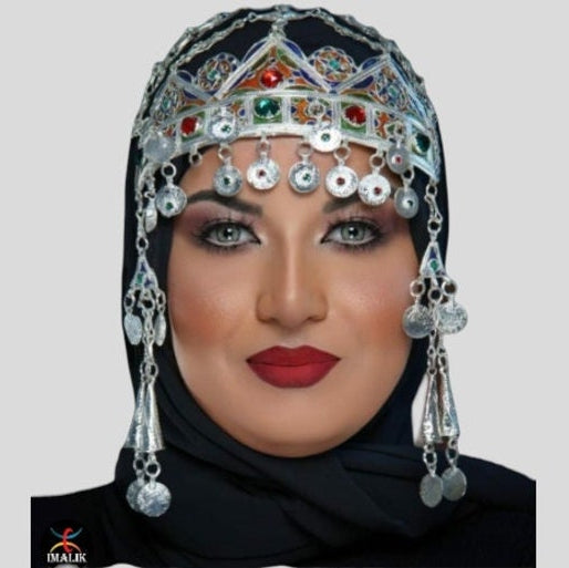 Tiare Art Nouveau / Art Déco / Style Acotar, bijou de tête amazigh, TAOUNZA berbère