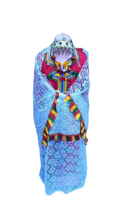 Ensemble traditionnel amazigh complet pour filles - Élégance marocaine inspirée du patrimoine